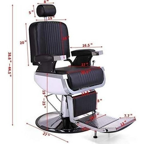 Imagen 4 de 6 de Silla Barbershop Barberia Barbero Peluquero Estetica Lujo