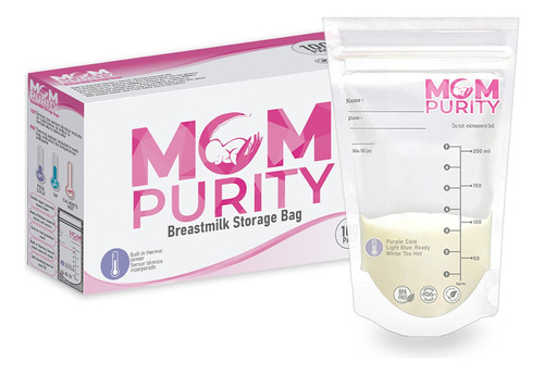 Bolsas Almacenamiento Leche Materna 100 Unidades Mom Purity