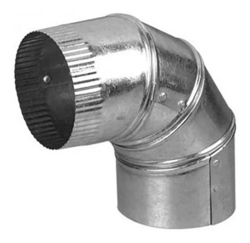 Curva Chapa Galvanizada 4 Pulgadas Ventilacion Zingueria 