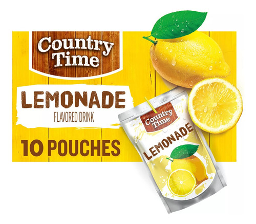 Country Time Jugos Sabor Lemonade 10 Pz
