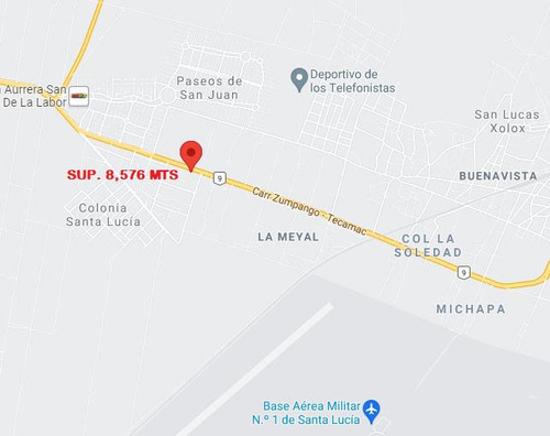 Terreno Tecamac San Juan Pueblo Nuevo 8576 Metros Sobre La Carretera