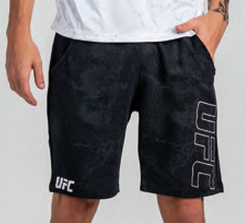 Bermuda Ufc Mma Masculina Em Moletom Licenciada Mmt 56810