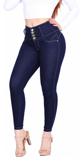 Umarah® Jeans Mujer Mezclilla Stretch Pushup Trabillas Wk51