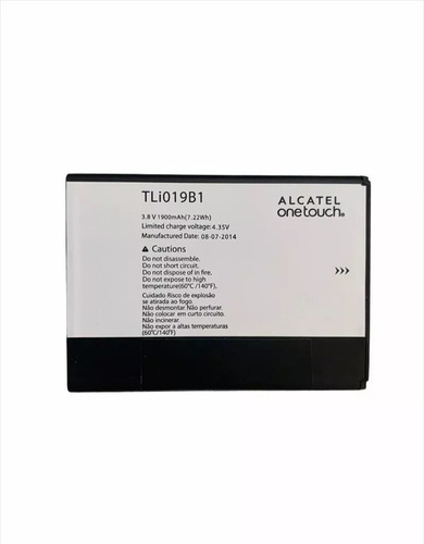 Flex Carga Bateira Alcatel Onetouch Tli019b1 Com Selo Anatel