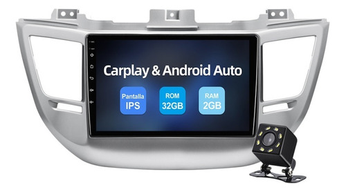 Estéreo 2+32g Carplay Para Hyundai/tucson 2015-2018 Gps Wifi