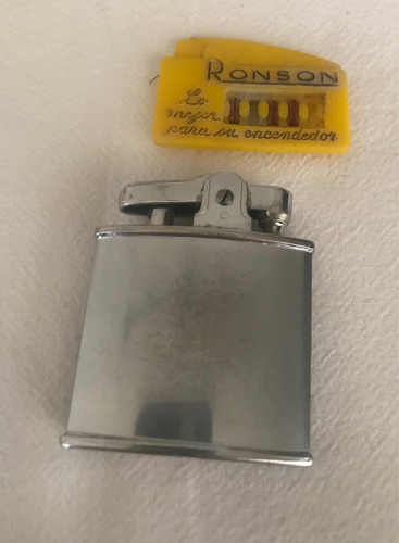 Antiguo Encendedor Ronson A Revisar England + 3 Piedras (Usado)
