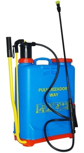 Pulverizador Manual 20 Litros Bomba Costal Agrícola Jardim Cor Azul