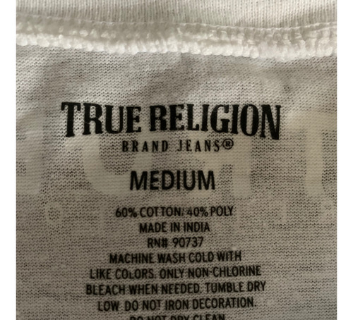 Playera Para Mujer True Religión Original Talla M !! (Usado)