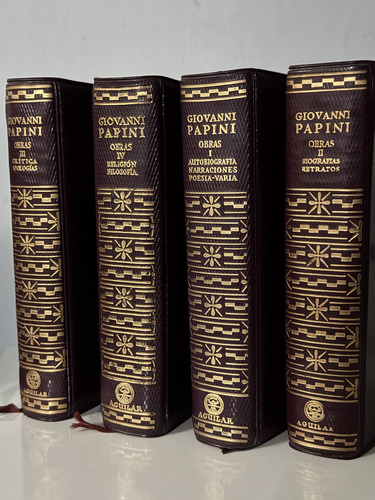 Obras (4 Tomos: I-iv), Giovanni Papini, Aguilar, W,-5 (Usado)