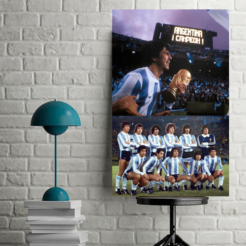 Cuadros Futbol Argentina Campeón 1978 (80x50cm)