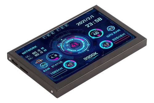 Monitor De Datos De Cpu Para Pc, Usb C Tipo C De 5 Pulgadas