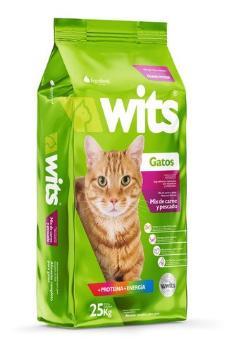 Comida Gato Wits Gato 8kg + 2 Pates