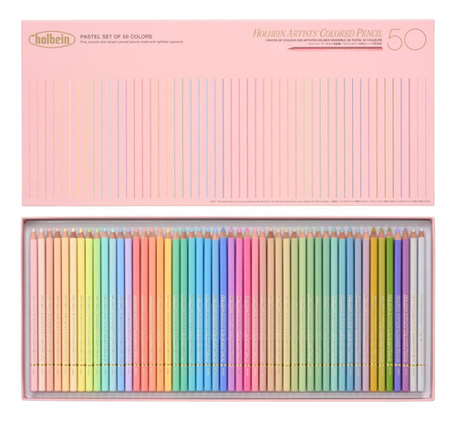 Holbein Lápiz De Colores 36, Juego De 50 Colores Ex