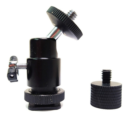 Adaptador Ballhead P/ Pedestal Microfone 5/8 P/ Rosca 1/4
