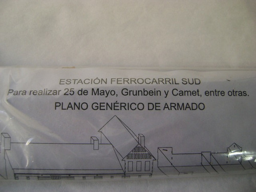 Imagen 8 de 10 de Nico Estacion Fcg Roca Grande Kit Fibrofacil H0 (mnt 118)