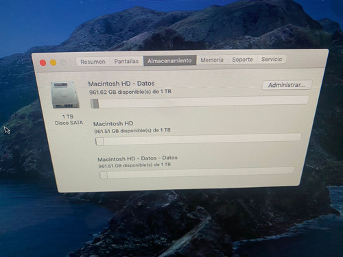 iMac 21.5 2013. 1tb. 8gb. Perfecto Funcionamiento. (Usado)