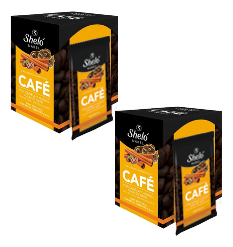 2 Pack Café Con Canela Y Hongo Cola De Pavo Shelo