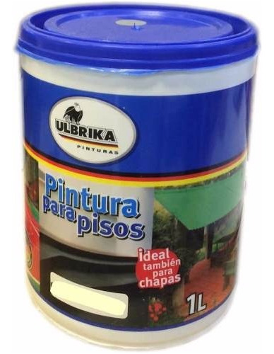 Pintura Para Pisos Ulbrika 1lt Tambien Ideal Para Chapas