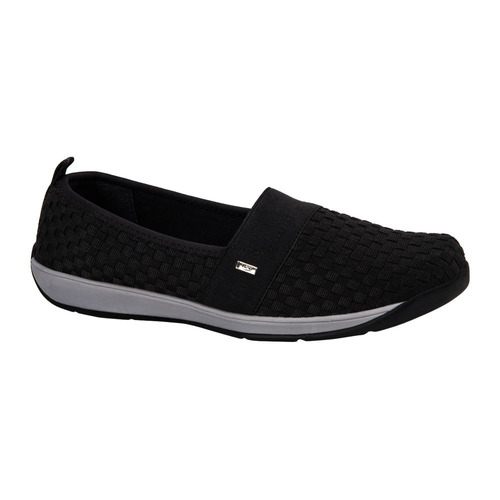 Tenis Confort  Mujer Ligeros Flexi Negro Textil Co170 A