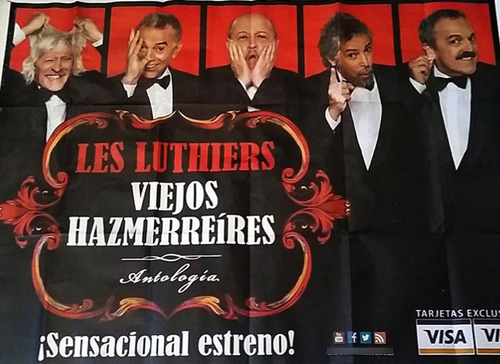 Les Luthiers Afiche Callejero Viejos Hazmerreíres 2015