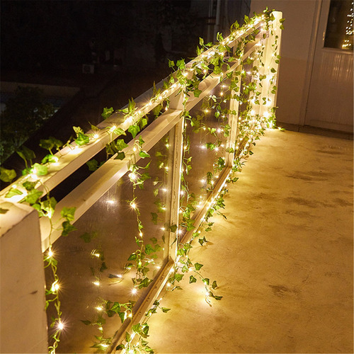 Decoración De Patio Al Aire Libre J Luz Led Hoja De Arce