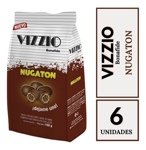 Vizzio Bonafide Nugaton 100g. Pack X 6
