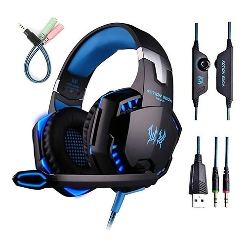 Audifonos Gamer Kotion Each G2000 / Pc Laptop Ps4 Smartphone