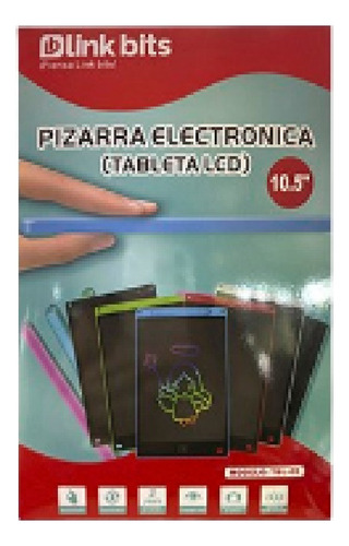 Tableta Magica Lcd Boton Borrar Bloquear 10 PuLG 35 Piezas Color