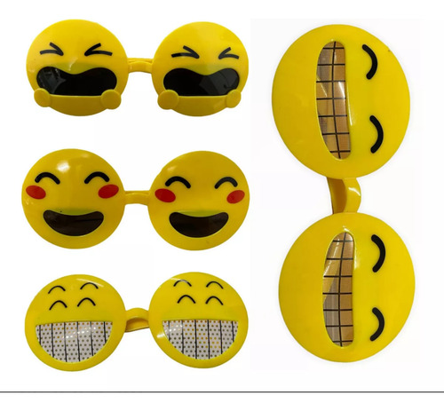 Lentes Emojis Pack X6 Surtidos Cotillón Fiesta Ltf Shop 