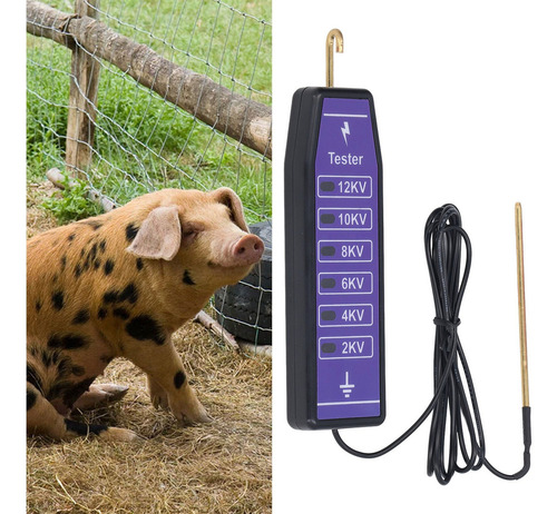 U Medidor De Voltaje Para Cercas, Probador Eléctrico, 6