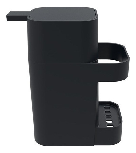 Dispensador De Jabon De Plástico Negro Soprano