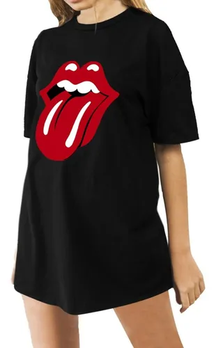 Remeron Rolling Stones Mujer Remera Logo Lengua Rock 5 MercadoLibre