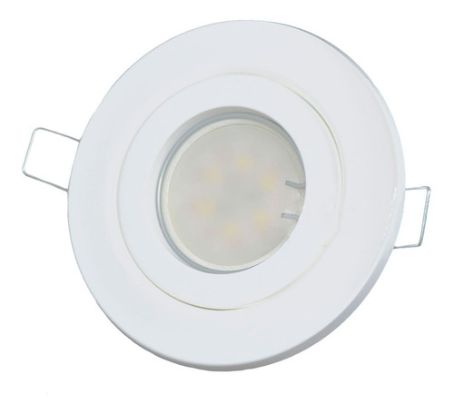 Pack X10 Spot Led Embutir Circular Plastico + Dicro 7w Led