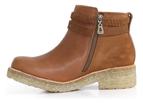 Botin Kebba Mujer Crepe Calixto Texas/renob. Tostado
