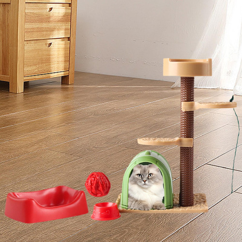 Marco De Escalada Para Gatos En Miniatura, Juego De Juguetes