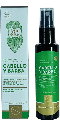 Locion Capilar Cosmenatural Cabello Barba X 60ml