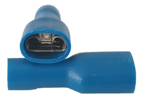Terminal Hembra Forrada Faston 250 (16-14 Awg) Pvc Azul 100