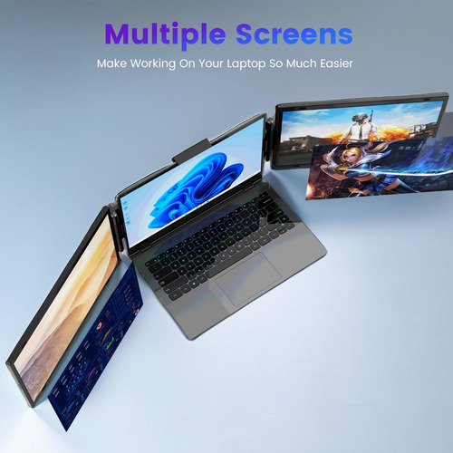 15.6 Extensor De Pantalla De La Computadora Portátil Triple,