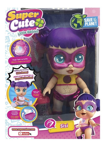 Super Cute Sisi Heroína Biberón C/luz Orig Next Point Cuotas