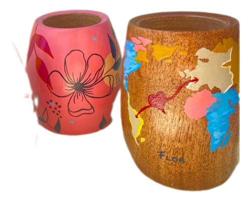 Mate Octonal Pintados A Mano-personalizados