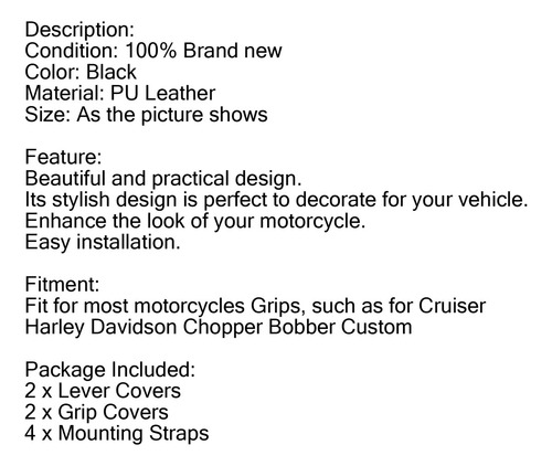 Capas De Couro Para Guidão De Motocicleta Com Franjas