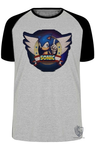 Camiseta Blusa Plus Size Sonic Game Jogo Arcade Mega Drive