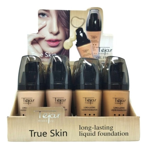 Base de maquillaje líquida Tejar liquido SPF15 True Skin tono surtidos - 40mL 100g