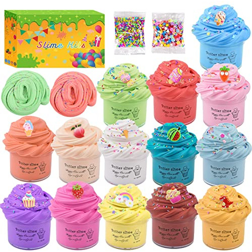 14 Pack Slime,super Mini Butter Slime Kit,funny Scented...