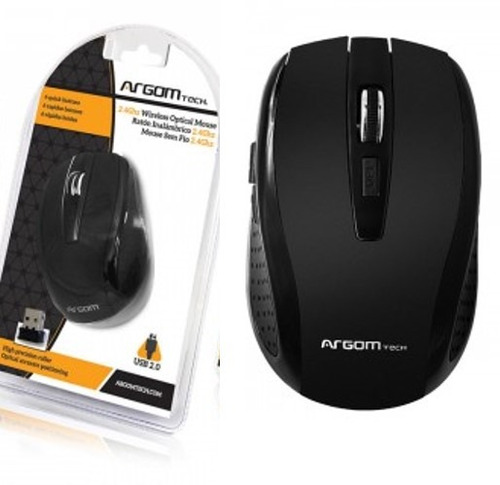 Argom Ms-0032b Mouse Inalambrico Negro (gadroves)