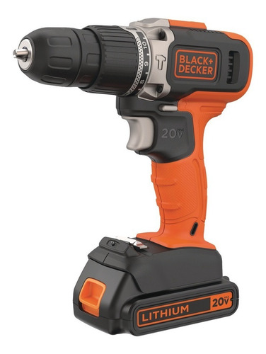 Parafusadeira Furadeira 20v C/2vel Black+decker Bcd704c1-br