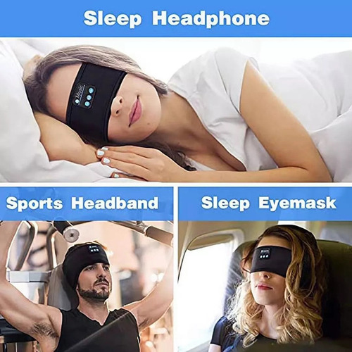 Hefu Fones De Ouvido Com Faixa Sem Fio E Máscara Para Os