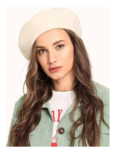 Boina Mujer Beige Gorro Francesa Para Mujer 