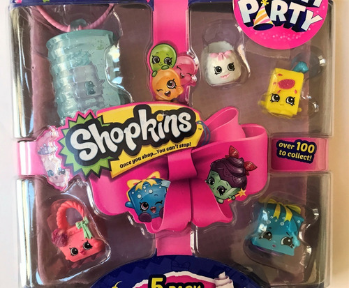 Lote 5 Sets Shopkins Join The Party - Lote A (Usado)