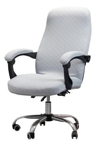 Funda Elástica Universal Para Silla De Oficina Gris Claro L